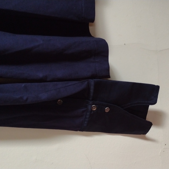 JCrew Pleat- Front Blouse Size XL Navy Blue New - Picture 7 of 10